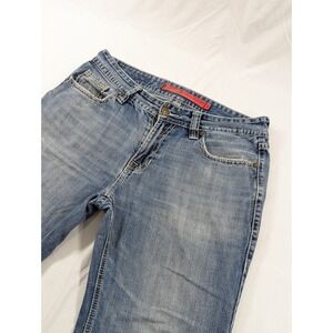 Rock & Roll Cowboy Double Barrel Jeans Men's 36x28 (34x33 Tag) Relaxed Boot Blue